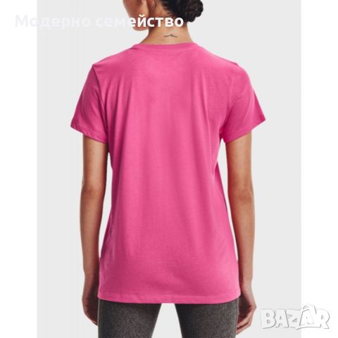 Дамска тениска under armour sportstyle logo tee pink white, снимка 2 - Тениски - 46663959