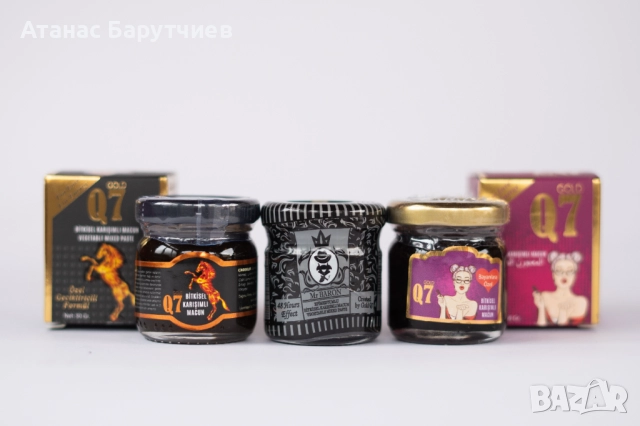 Q7 man , Q7 lady 43g epimedium macun / Малки бурканчета маджун за мъже и жени, снимка 3 - Хранителни добавки - 52632288