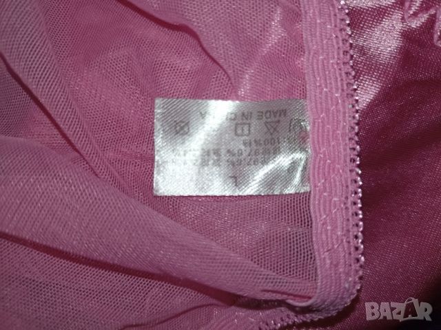 Розови бикини от сатен, тюл и дантела М, снимка 5 - Бельо - 45519838