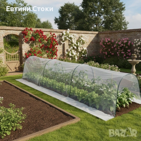Мини оранжерия със здрава конструкция 1,5 х 4 м