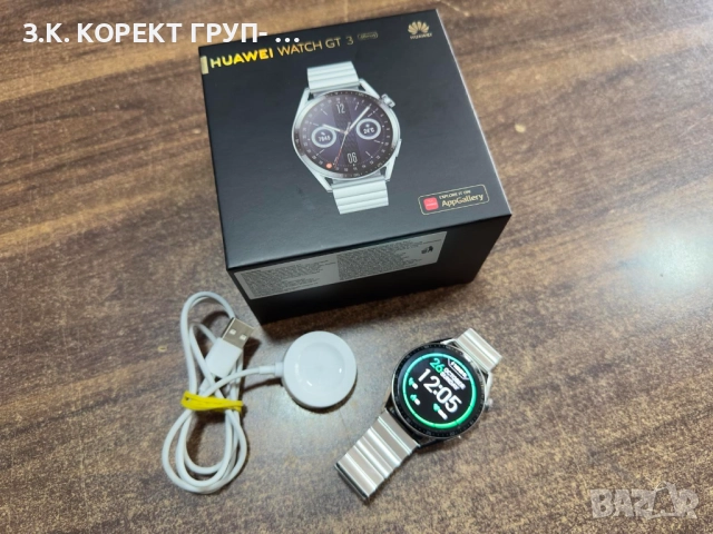 Смарт часовник Huawei Watch GT3, 46 mm, Stainless Steel, Silver, снимка 2 - Мъжки - 52184475
