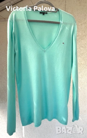 Памучен пуловер TOMMY HILFIGER , снимка 7 - Пуловери - 51572932