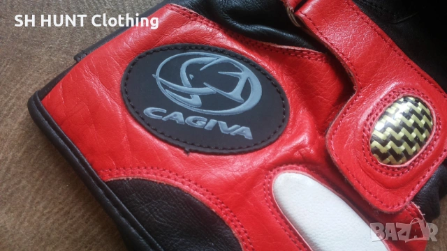 CAGIVA MOTO Leather Gloves Размер XL мъжки мото ръкавици естествена кожа 35-68, снимка 6 - Ръкавици - 53305177