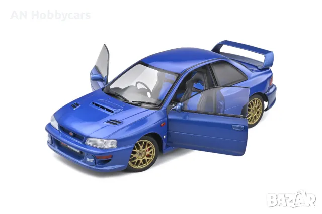 Subaru Impreza 22b Sonic Blue 1998 1:18 Solido, снимка 5 - Колекции - 48622679