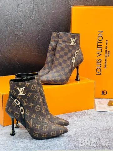 дамски комплект боти, чанта/ раница и портмоне louis vuitton , снимка 8 - Чанти - 47323143