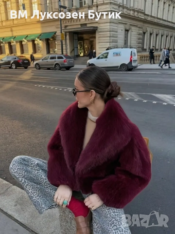 ❄️🦊 Дамско Дебело Палто от Лисича Кожа ❄️🦊, снимка 6 - Якета - 51808839