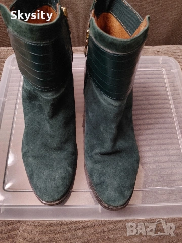 Tamaris дамски боти ботуши зелени, снимка 6 - Дамски боти - 53975147