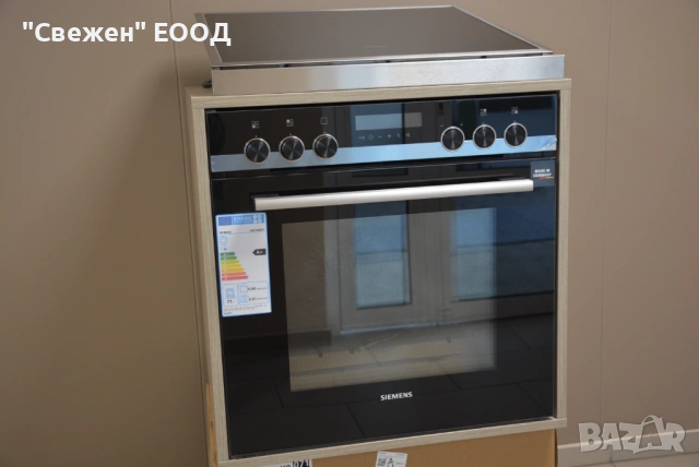 Комплект фурна с вагонно отваряне и индукционен плот Siemens HE578BBS1, снимка 3 - Печки, фурни - 53332710