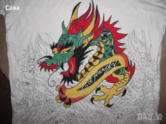 Тениски ED HARDY, METAL BOXE  мъжки,М-ХЛ-2ХЛ, снимка 9 - Тениски - 50955538