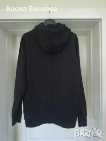 Черен суичър FLANNELS - S размер, снимка 2 - Суичъри - 51934327