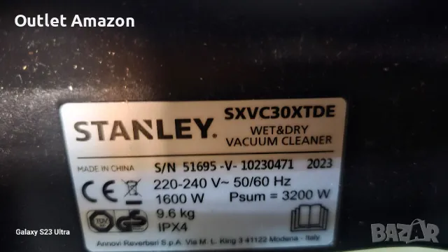 Прахосмукачка без торба STANLEY SXVC30XTDE за мокро и сухо почистване

, снимка 4 - Прахосмукачки - 47735648