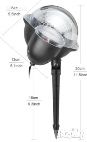 Диско лампа Snow Flower Lamp, снимка 3 - Прожектори - 45648907