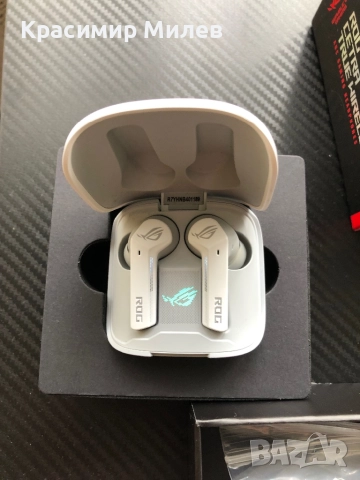 Безжични слушалки ASUS - ROG Cetra True Wireless, ANC, бели, снимка 3 - Слушалки и портативни колонки - 52742398