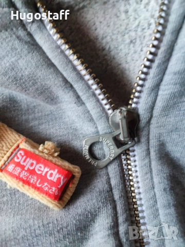 Оригинален Superdry Дамски суичър худи горнище качулка цип М, снимка 5 - Якета - 52092358