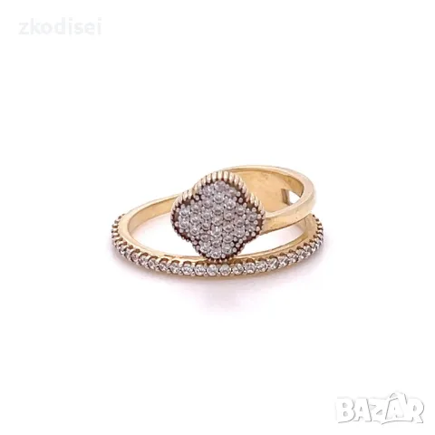Златен дамски пръстен 3,45гр. размер:57 14кр. проба:585 модел:793-5