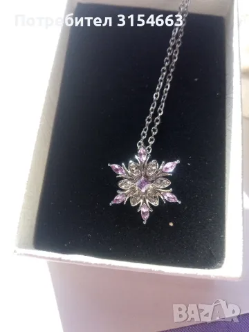 Колие с кристали , снимка 6 - Колиета, медальони, синджири - 50178651