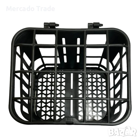 Кошница за велосипед с капак Mercado Trade, PVC, Черен, снимка 3 - Аксесоари за велосипеди - 51508651