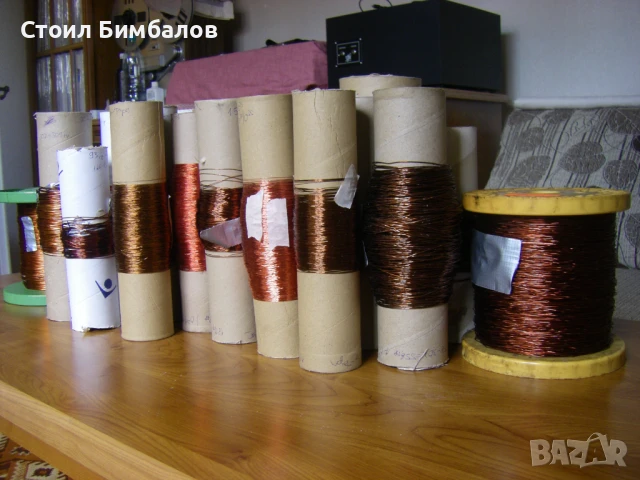 Употребяван бобинажен, намотъчен, емайлиран меден проводник от 0.13мм до 1.37мм - малки количества , снимка 5 - Друга електроника - 47107203