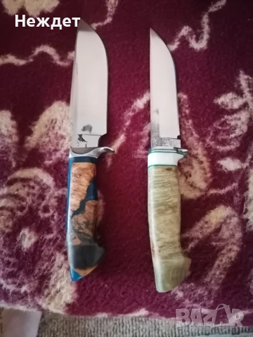 Нож от кована танкова шпилка. , снимка 5 - Ножове - 50675234
