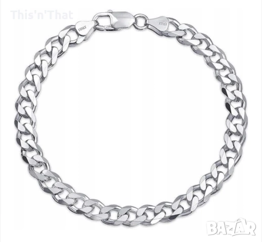 Mennica Bydgoska  Мъжка гривна, Сребро 925, 19 см, Сребро