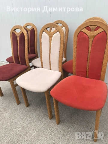 Комплект от 6 трапезни стола , снимка 7 - Столове - 52841528