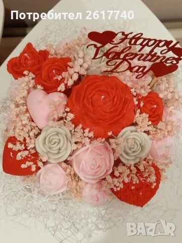 Луксозни соеви букети в кутия – перфектен подарък, снимка 6 - Декорация за дома - 53354808