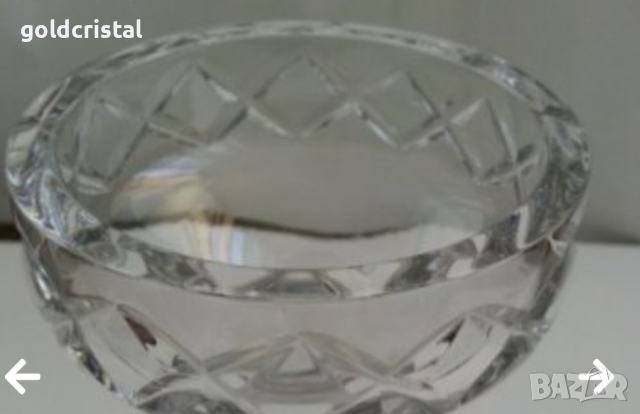  кристален свещник ваза , снимка 2 - Антикварни и старинни предмети - 16642903