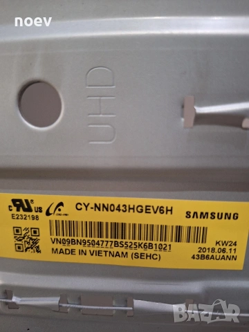 Main Board BN9646782A от Samsung UE43NU7092U BOE!, снимка 4 - Части и Платки - 54007716
