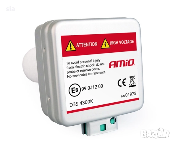 Ксенонова крушка с ксенонова жичка D3S 4300K ​​​​AMiO PREMIUM AMIO, снимка 3 - Аксесоари и консумативи - 52523035