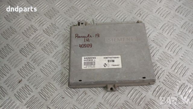 Компютър Renault 19 1.4i 1991г.	, снимка 1 - Части - 46036378