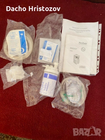 Кислороден концентратор Крьобер аероплюс 5.Много малко ползван,почти нов. , снимка 4 - Медицинска апаратура - 53846244