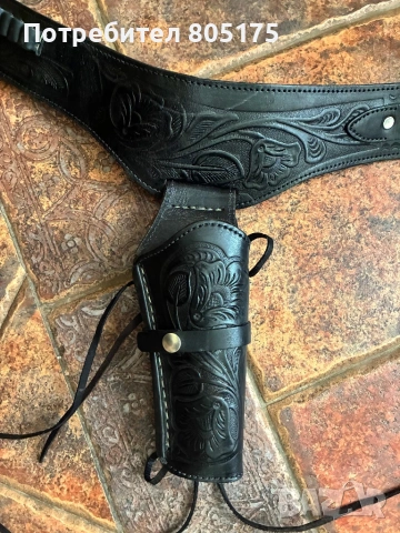 Western колан с десен кобур. Мексико, снимка 2 - Антикварни и старинни предмети - 53613712