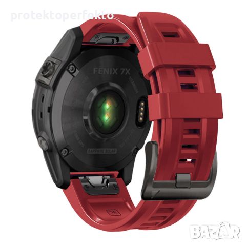 Силиконова каишка за GARMIN FENIX, EPIX, INSTINCT, FORERUNNER, SOLAR, PRO, VENU, снимка 16 - Смарт часовници - 32272599