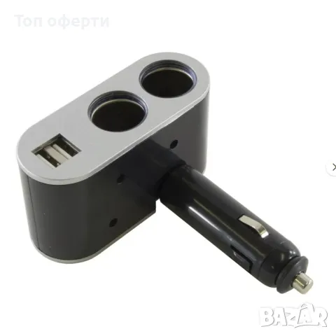Разклонител за запалка с 2 гнезда и 2 USB - PG151