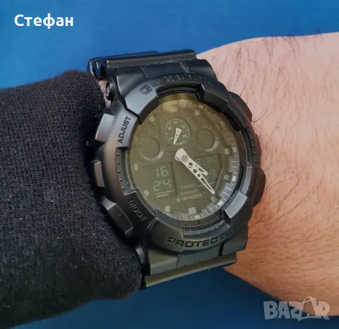 ХИТ ЦЕНА Часовник Casio G-shock GA-100MB, снимка 5 - Мъжки - 48347096