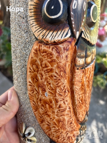 Маска за стена от дърво 50см с лек дефект. Намалена!, снимка 2 - Пана - 37016369