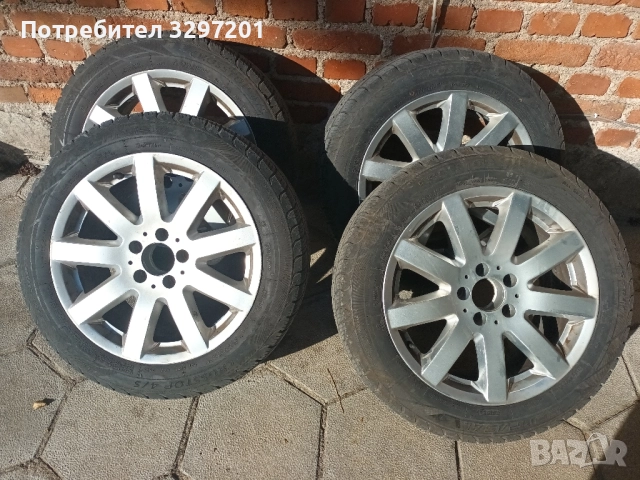 всесезони куми с джанти 215 55 17 от Мерцедес , снимка 2 - Гуми и джанти - 52500644