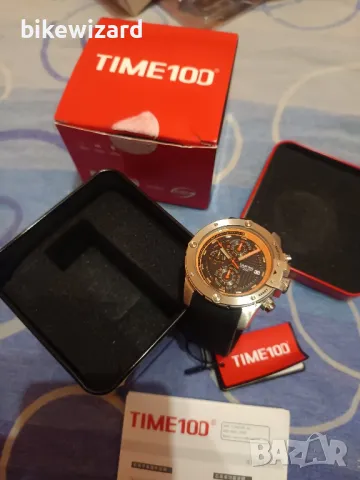 TIME100 W70106G Chronograph мъжки кварцов часовник хронограф НОВ, снимка 6 - Мъжки - 48670027