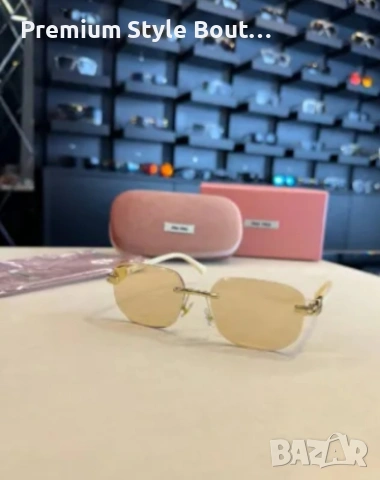 очила miu miu с черен обикновен калъф и ув защита, снимка 2 - Слънчеви и диоптрични очила - 53672692