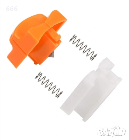 Комплект от 8 резервни ножчета за хартиена гилотина, оранжеви, съвместими A4/A5, снимка 4 - Други стоки за дома - 54003814