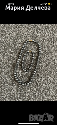 Комплект - Колие и гривна с перлен дизайн, снимка 2 - Гривни - 52261126