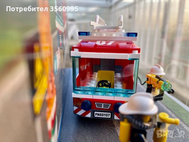 Лего Пожарна конструктор LEGO City 60107, снимка 5 - Конструктори - 45528586
