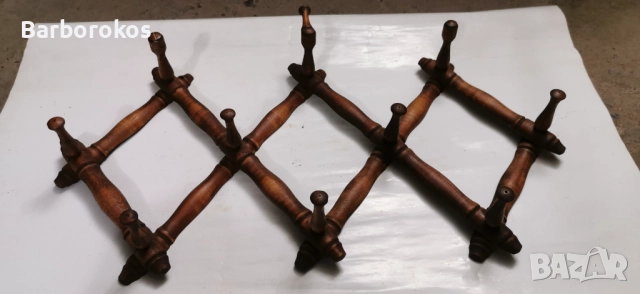 Дървена закачалка стара , снимка 3 - Закачалки - 51693588