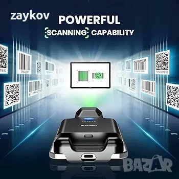 Скенер за Bluetooth QR код Eyoyo, Скенер за баркод на телефона със задна скоба, снимка 3 - Друга електроника - 47145752