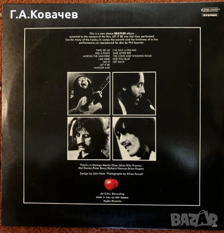 Грамофонна плоча The Beatles let it be 1970, снимка 2 - Грамофонни плочи - 54097148