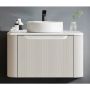 Мебел за баня с порцеланова мивка и плот, снимка 1 - Мивки - 45235558