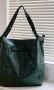 Зелена голяма чанта от мека екокожа, снимка 5