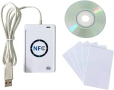 ACS ACR122U NFC RFID 13.56MHZ четец на карти с USB кабел, снимка 1