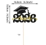 2026 Class of шапка картонен топер за декорация на торта завършване бал, снимка 2