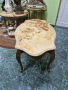Уникална антикварна френска бронзова маса с плот от оникс , снимка 3